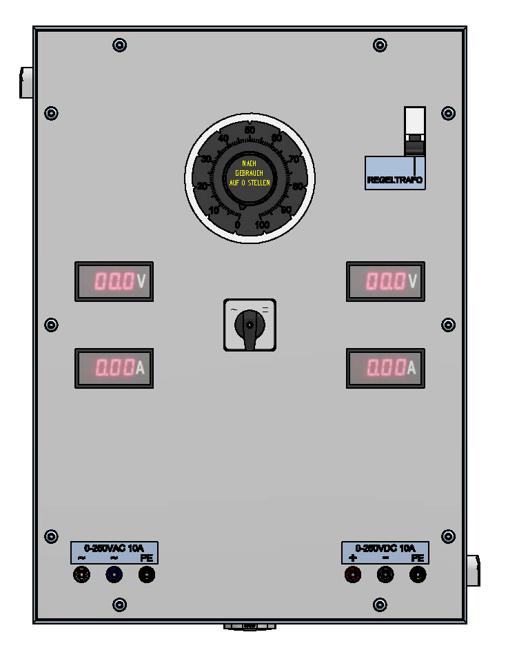 Spannungseinheit 250V AC/DC digital, 10A/2500VA,