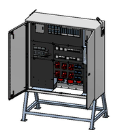 Baustromverteiler 400A, Stahlblech
