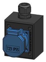 Socket AP type 23 IP55