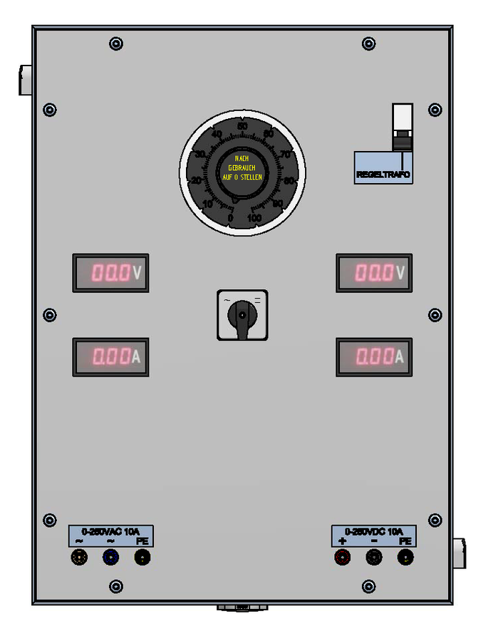 Spannungseinheit 250V AC/DC digital, 10A/2500VA,