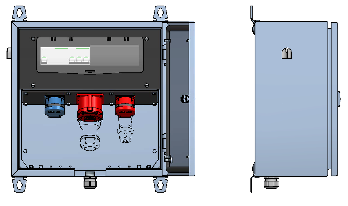 AP-Stromverteilung V2A,