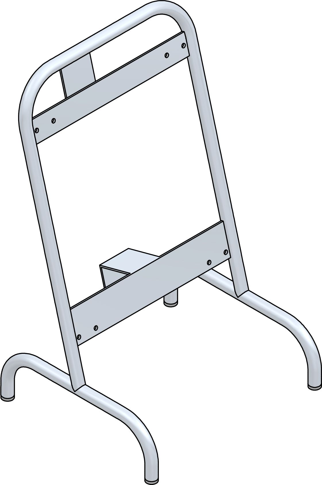 Mini stand galvanised for type 7300/7400/7700, h=580mm