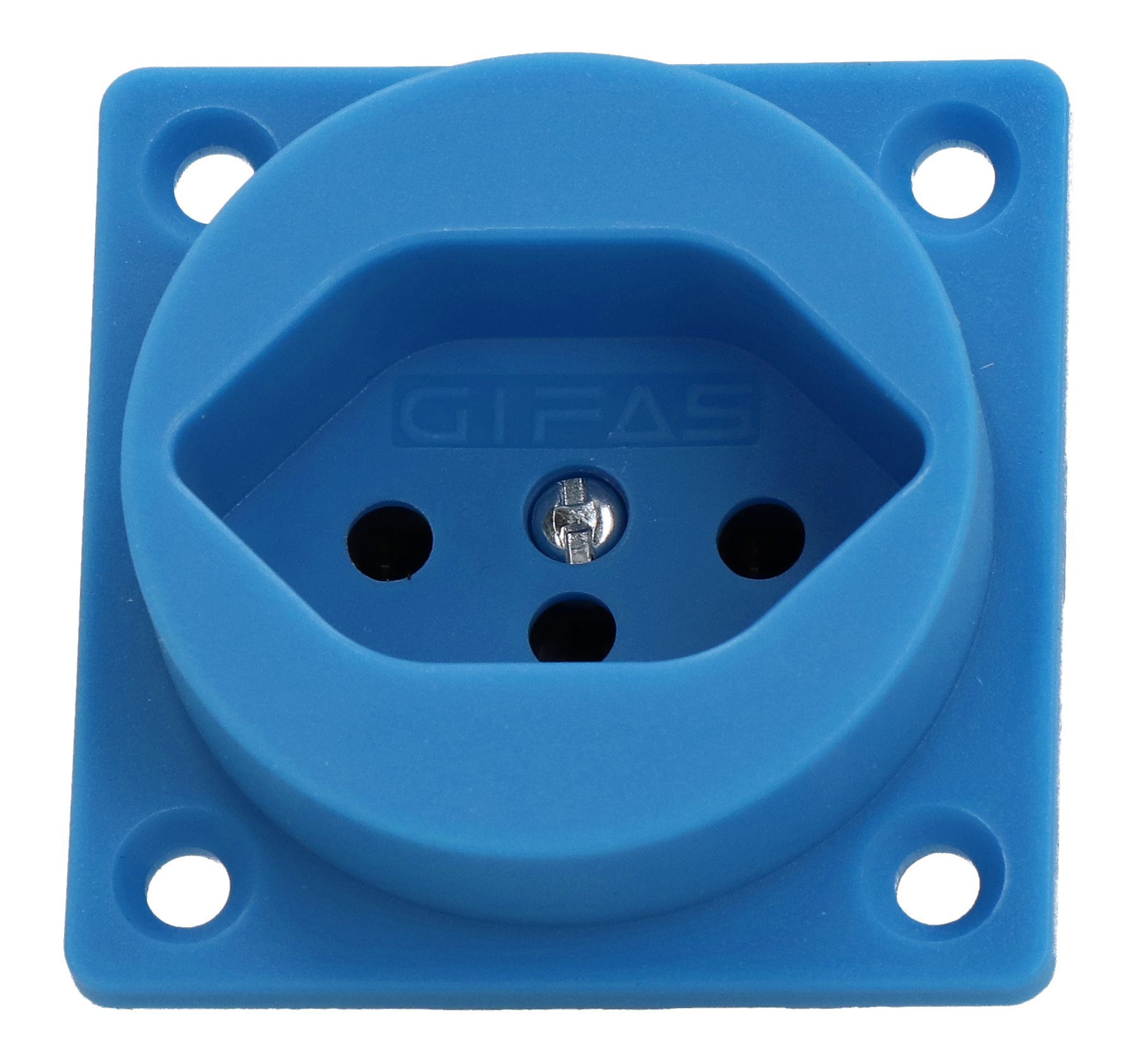 Prise à encastrer type 13 IP20 bleue sans couvercle