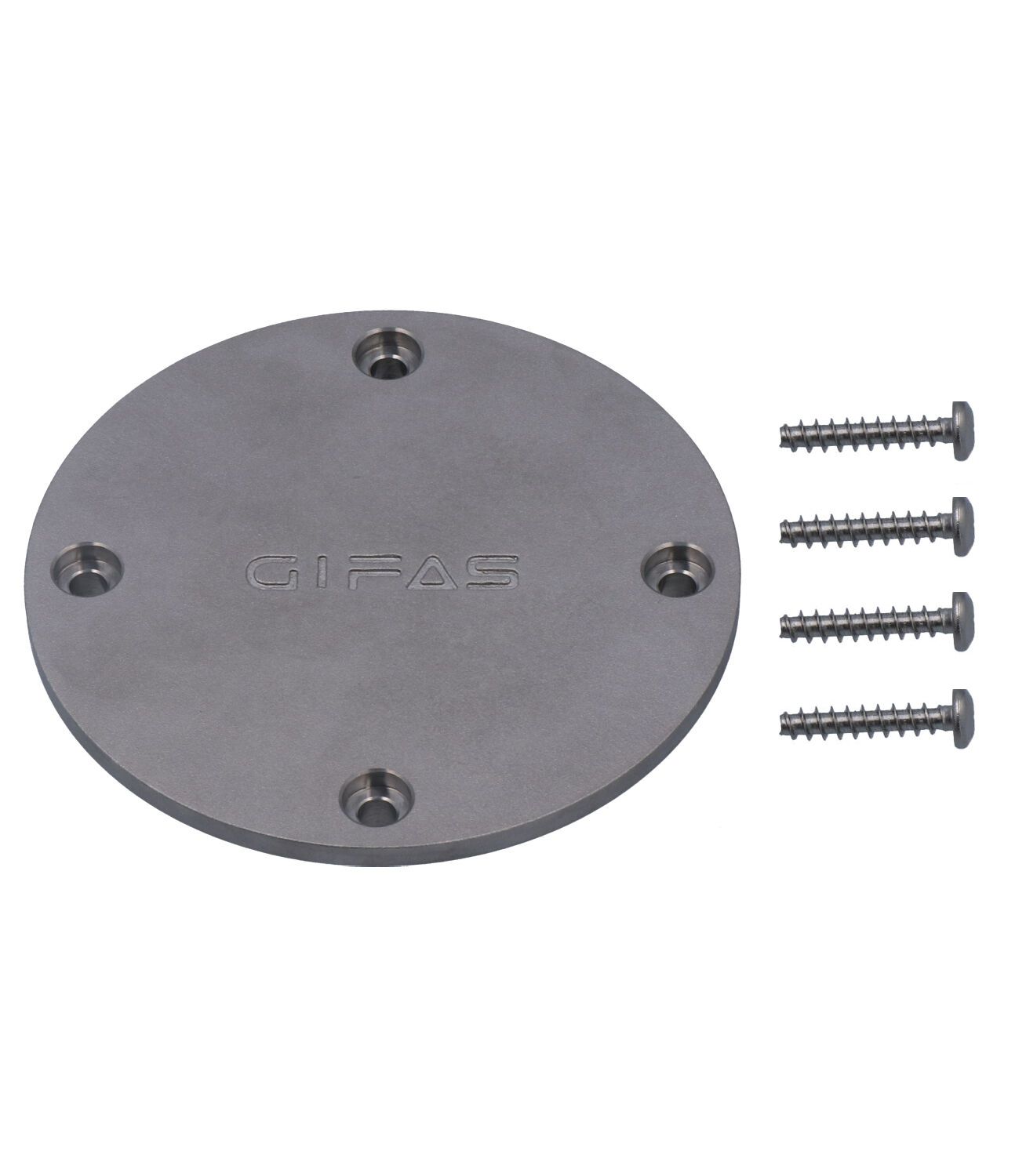 CircLED blind cover V4A, Ø120x20.2mm,