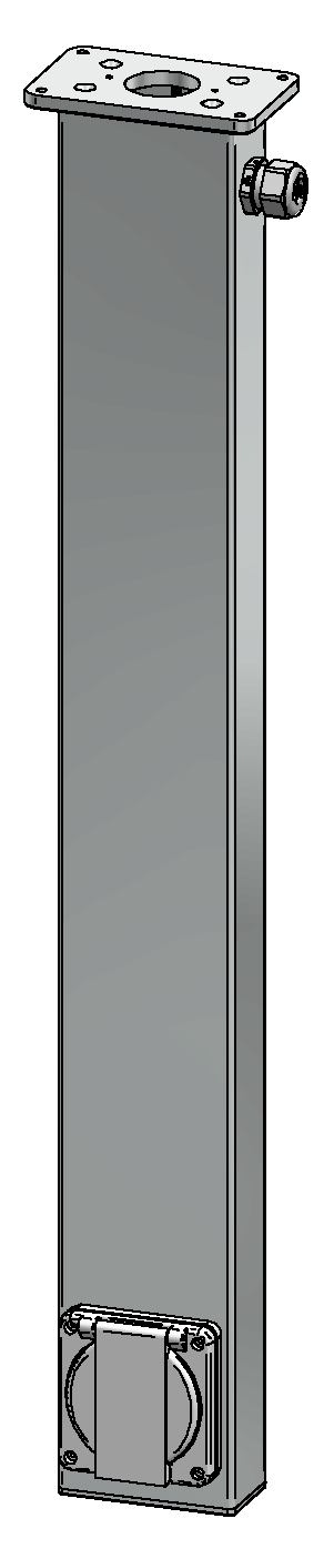 Pilier d'énergie ES 100, aluminium anodisé