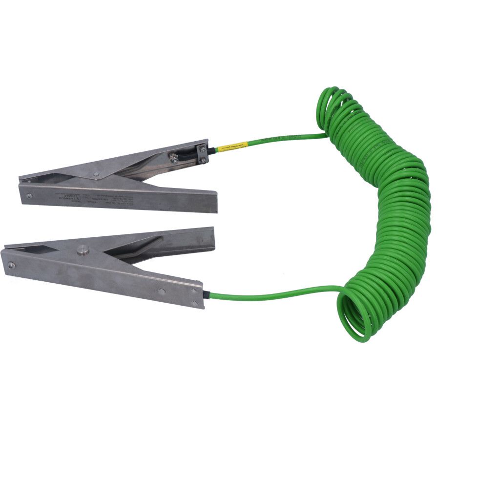 Two single-pole heavy-duty stainless steel earthing
