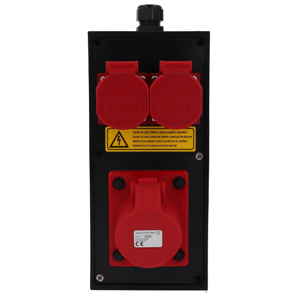 Small hard rubber distributor box type 2612, black