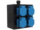 Small hard rubber distributor box type 1616, black