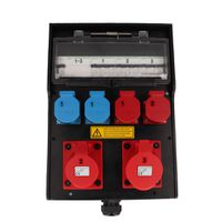 Steckdosenverteiler Hartgummi Typ 7400 schwarz