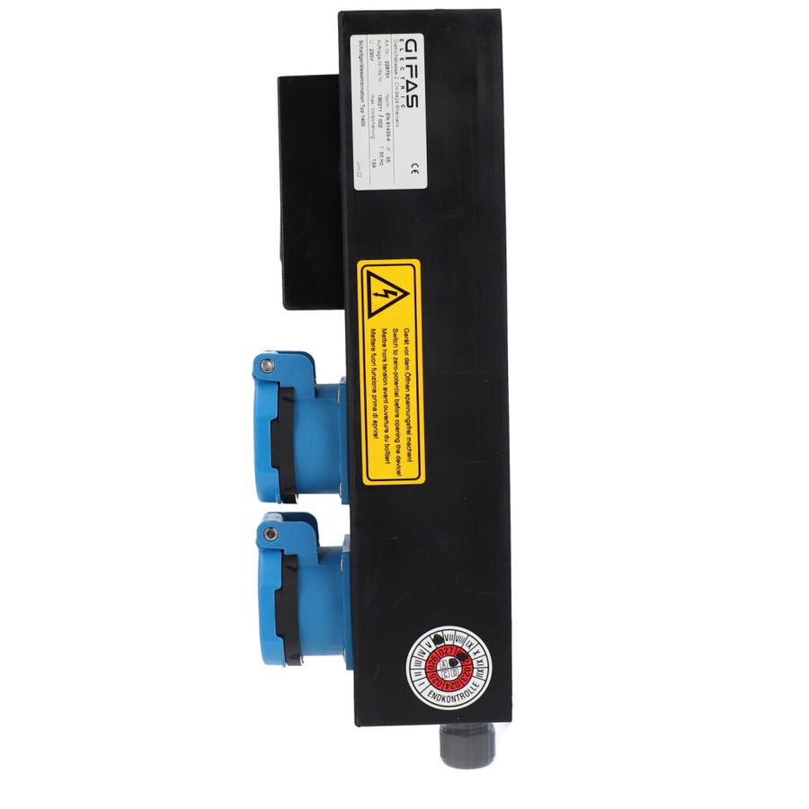 Small hard rubber distributor box type 1400, black
