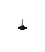 Vis à ailettes noire M5x25mm