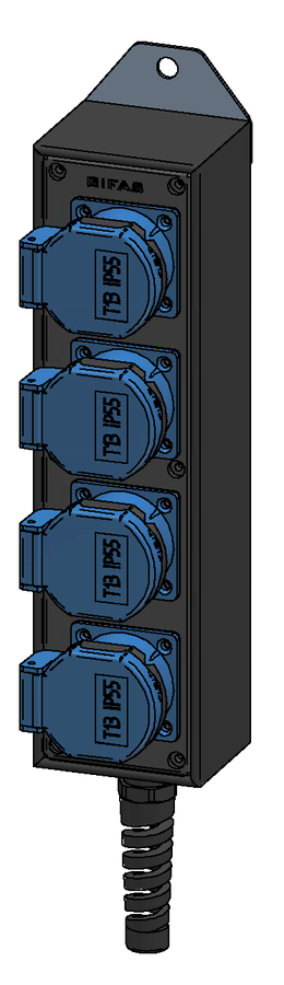 Petit boîtier mobile type 1400 en butyl-caoutchouc