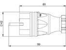 Plastic plug type NF IP54