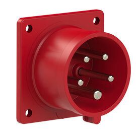 Plastic built-in plug CEE 16A/400V, 3P+N+PE/6h, IP44