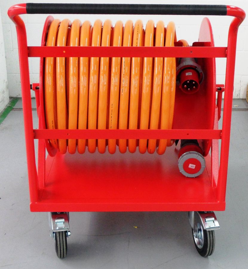 Cable reel steel type 506, red