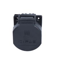 Prise à encastrer type 13 IP55 noire
