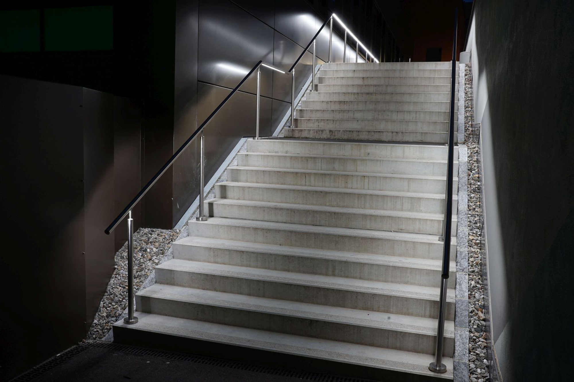 Main courante d'escalier avec lumière LED, main courante lumineuse
