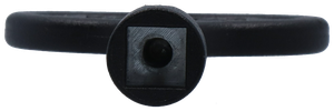Square lock key 8mm, black
