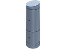 Energiesäule RONDO M V2A geschliffen