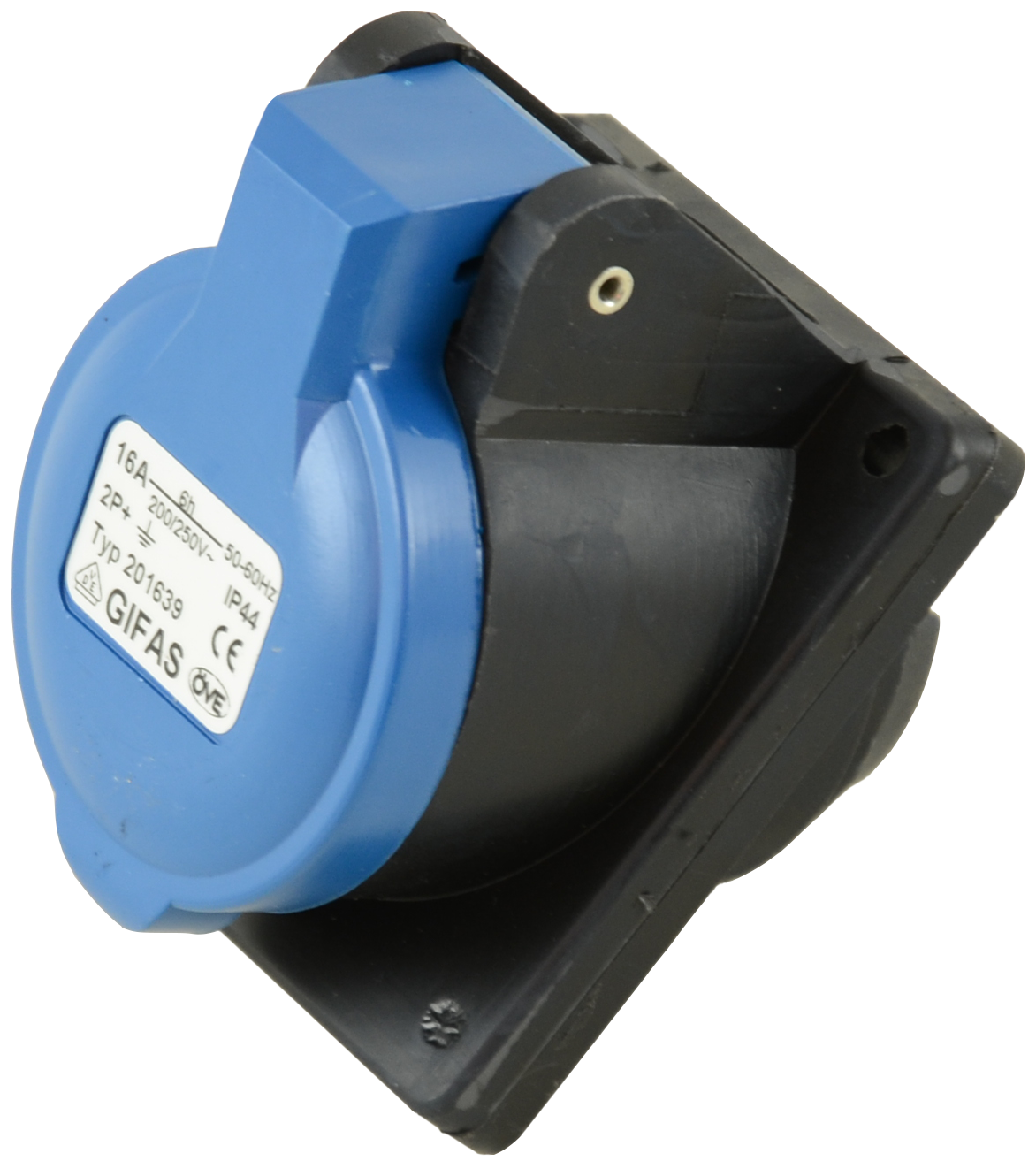 Solid rubber built-in socket CEE