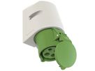 Plastic wall socket CEE 32A/50V, 3P+PE/10h, IP44