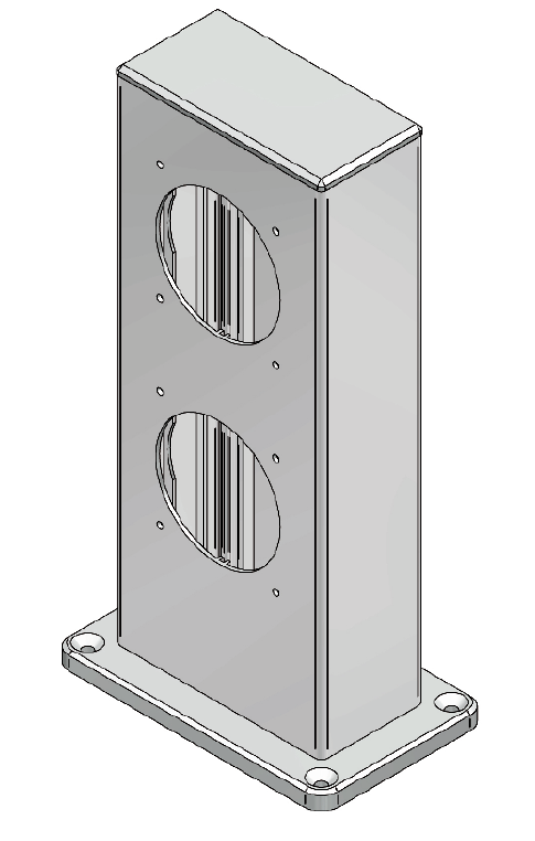 Power column ES 100, anodised aluminium