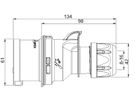 Spina in plastica dura CEE IP44/IP54