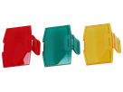 Coloured filter set for FlashLED 2 (green, red, yellow)