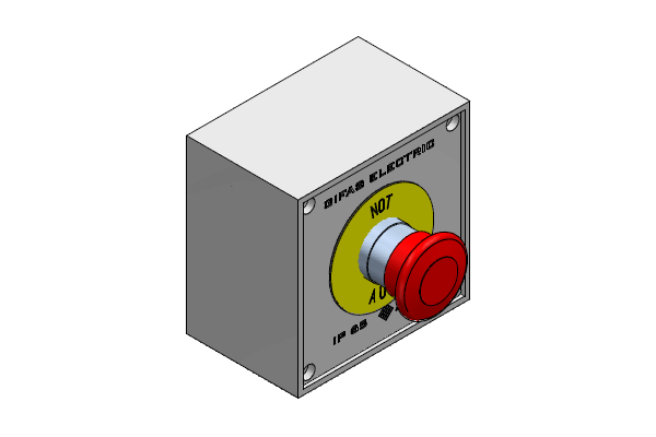 Emergency stop switch twist-release