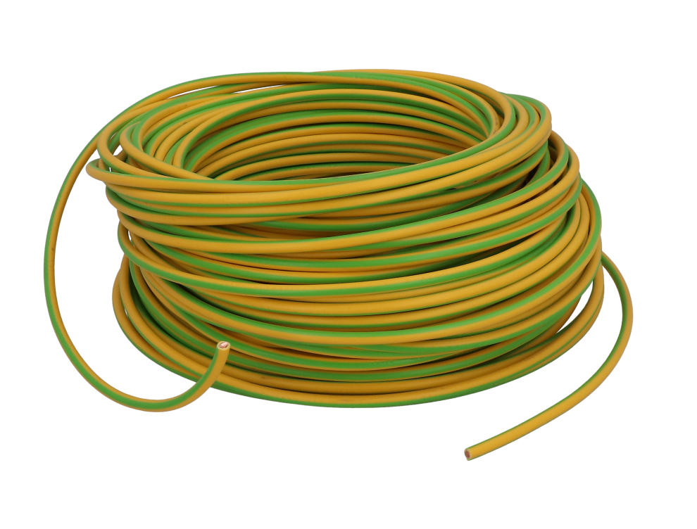 Earthing flex PVC 1x6,0mm² yellow-green