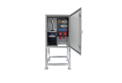 Bauanschlusskasten von GIFAS zur sicheren Stromverteilung auf Baustellen und temporären Bauinstallationen