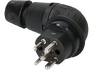 Right-angle plug type 25 IP55230-400V/10A/3P+N+PE black