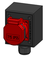 Presa AP tipo 15, IP55