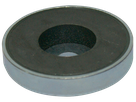 Magnetic clamp, galvanized, round, without rubber protection