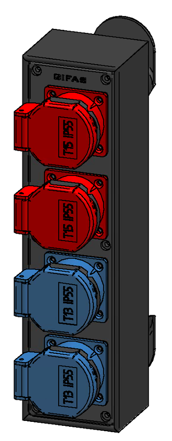 Petit boîtier mobile type 1400 en butyl-caoutchouc