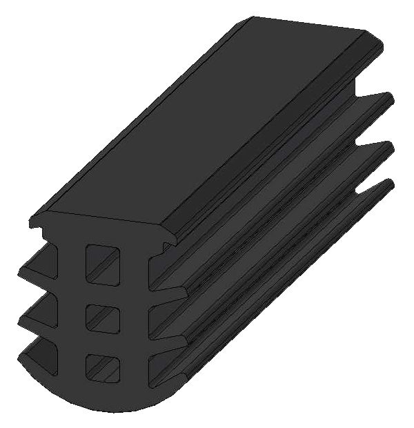 Profil de finition EPDM 70° Shore