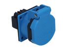 Einbausteckdose Typ 23 IP55 blau