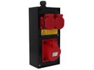 Small hard rubber distributor box type 2612, black
