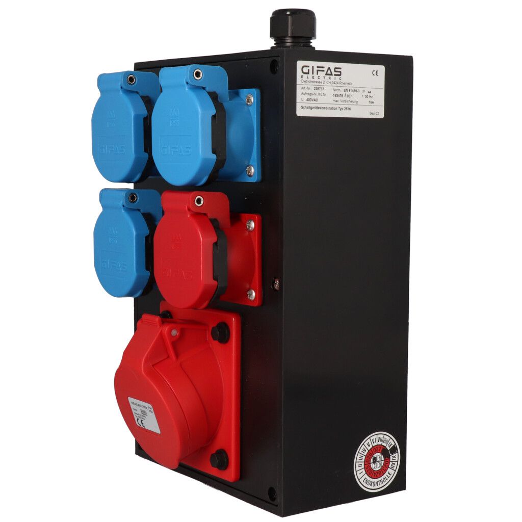 Small hard rubber distributor box type 2516, black