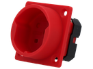 Presa da incasso tipo 15 IP20 rosso senza coperchio