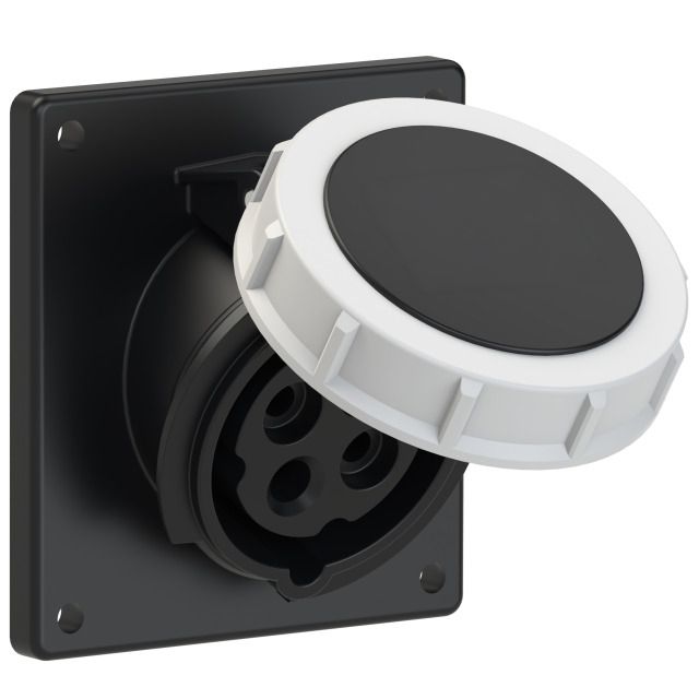 Plastic built-in socket CEE 16A/500V, 3P+PE/7h, IP67,