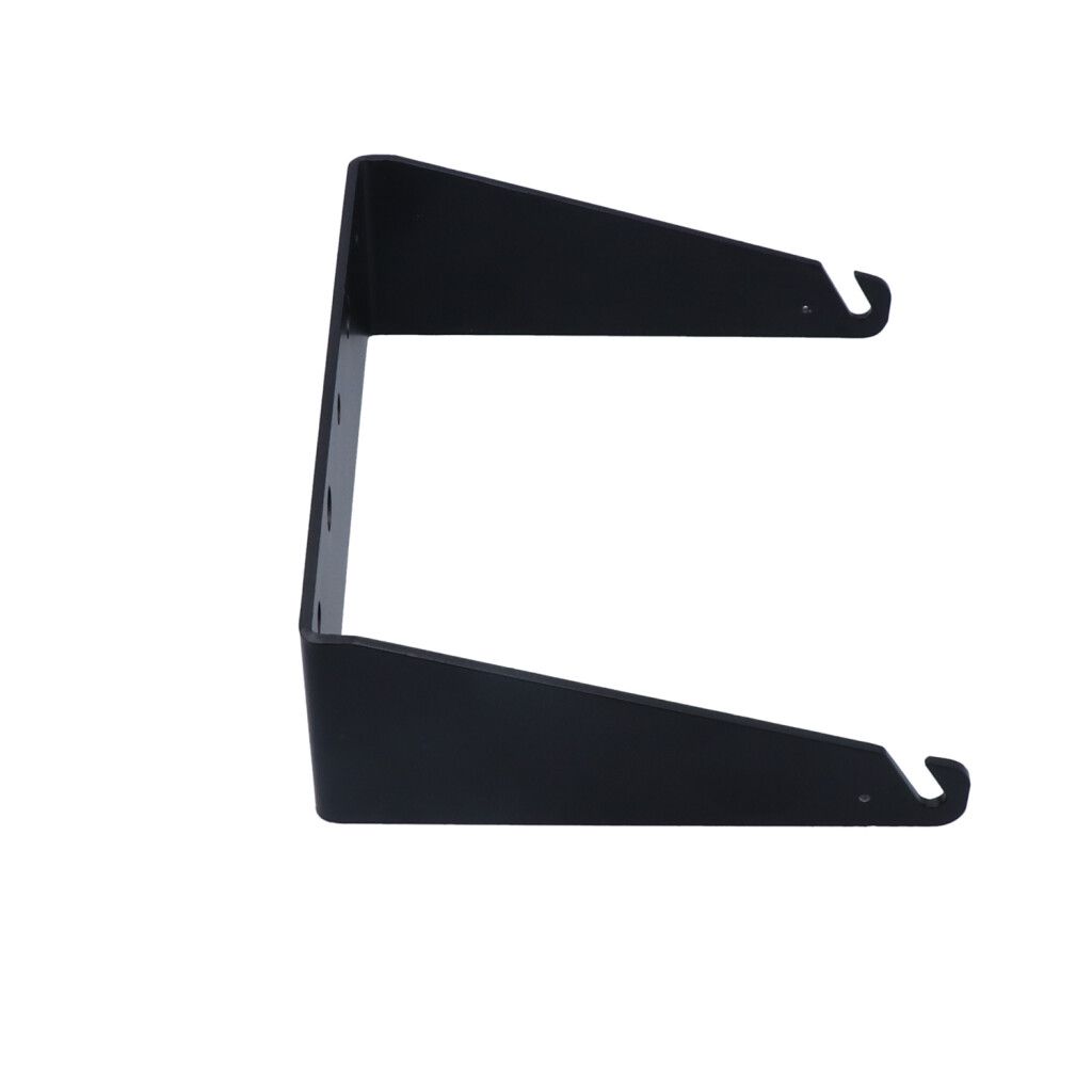 Wall mounting bracket, aluminium, black