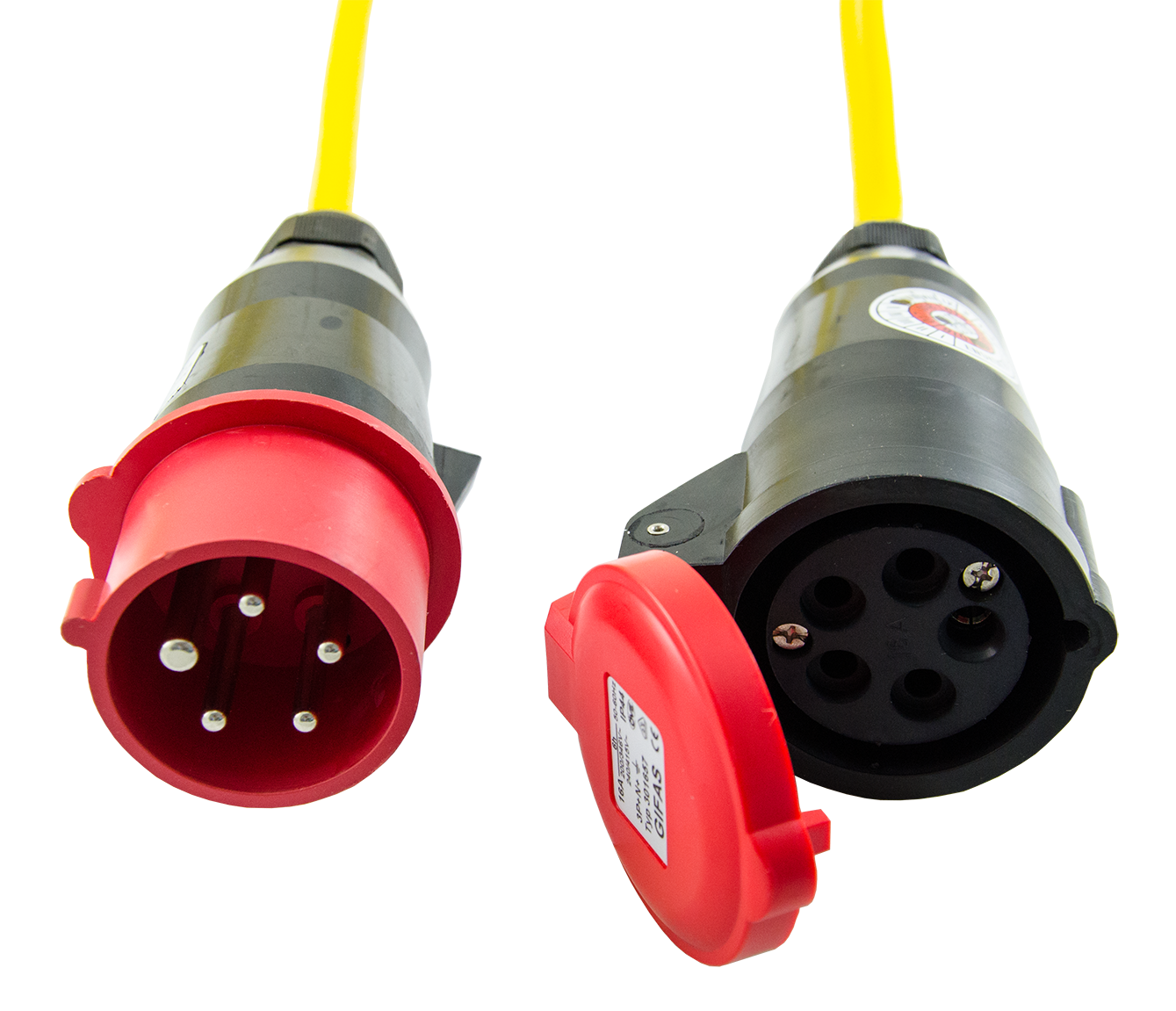 Extension cable GIFAFLEX, yellow RAL 1021