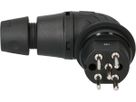 Right-angle plug type 15 IP55230-400V/10A/3P+N+PE black