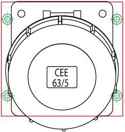 Set di conversione J40 inclinata su CEE63/5 inclinata