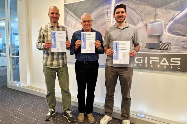 Mitarbeiter von GIFAS erhalten Auszeichnung für Idee zur Verbesserung von Arbeitsabläufen