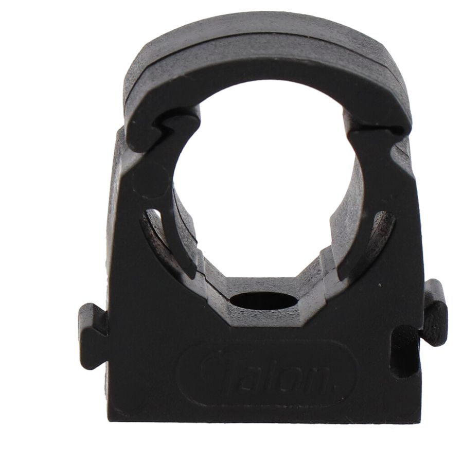 Pipe clamp PP black for outer-ø 15mm