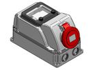 Fused wall socket 400V/16A/3P+N+PE, IP44,