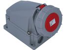 Plastic wall socket CEE 63A/400V, 3P+N+PE/6h, IP67