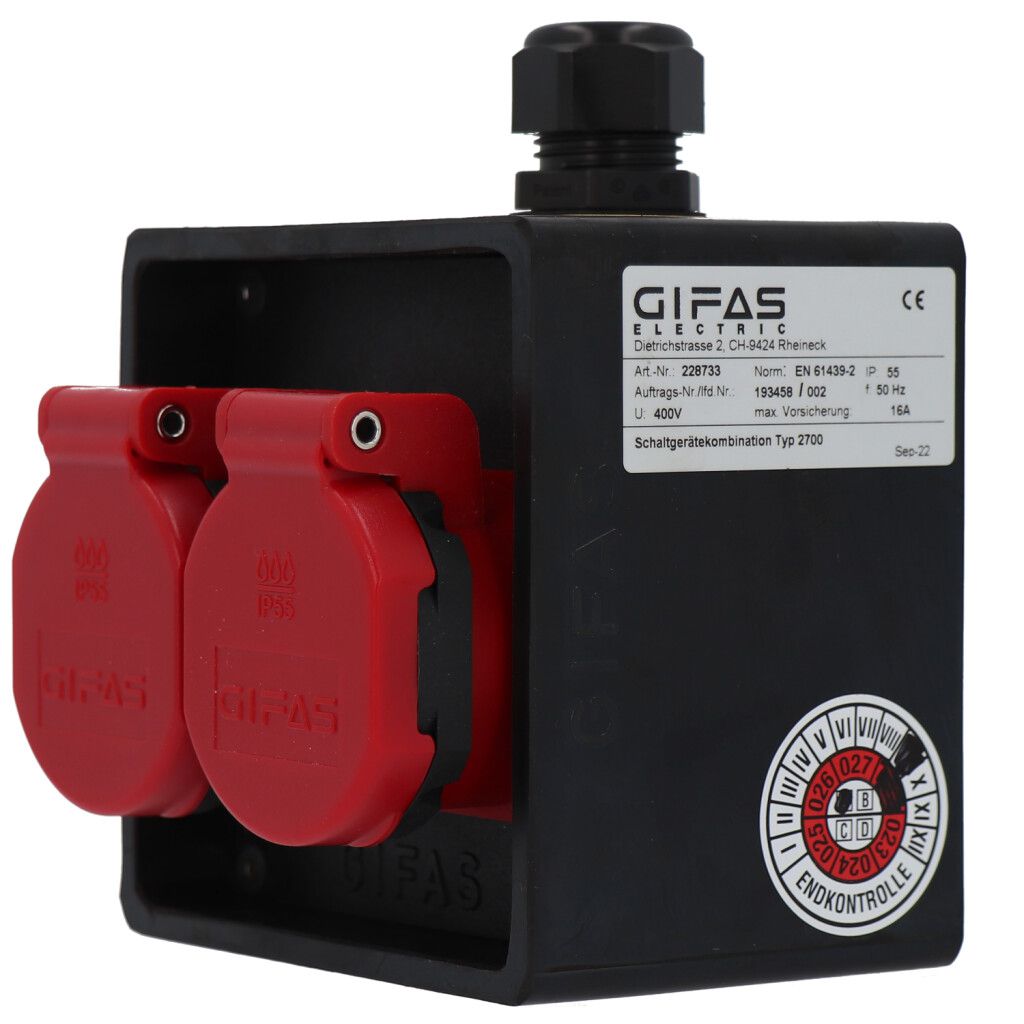 Small hard rubber distributor box type 2700, black